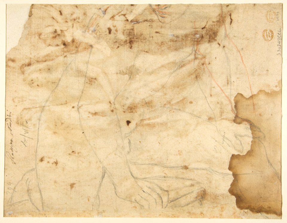 The Virgin and Child with Saint Joseph, Attendant Angels, and a Group of Supplicants MET DP812246