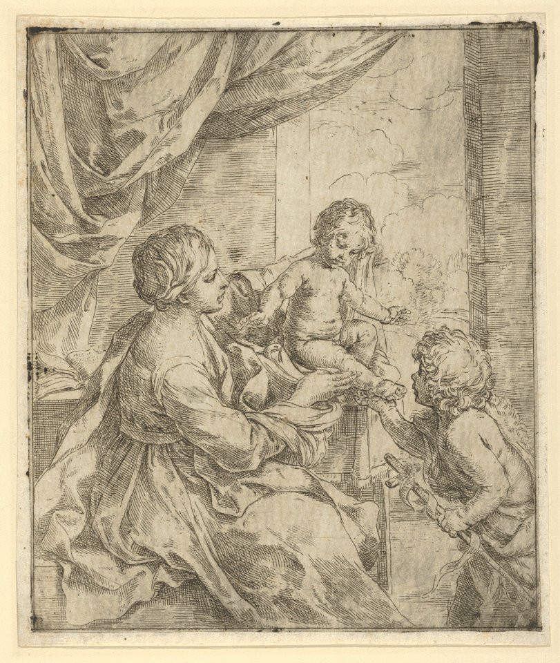 The Virgin and Child at a table with the young John the Baptist MET DP837844