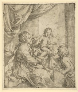 The Virgin and Child at a table with the young John the Baptist MET DP837844