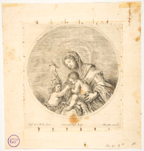The Virgin and Child with Saint John, a round composition MET DP817333