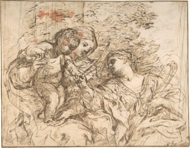The Virgin and Child with Saint Martina MET DP809275