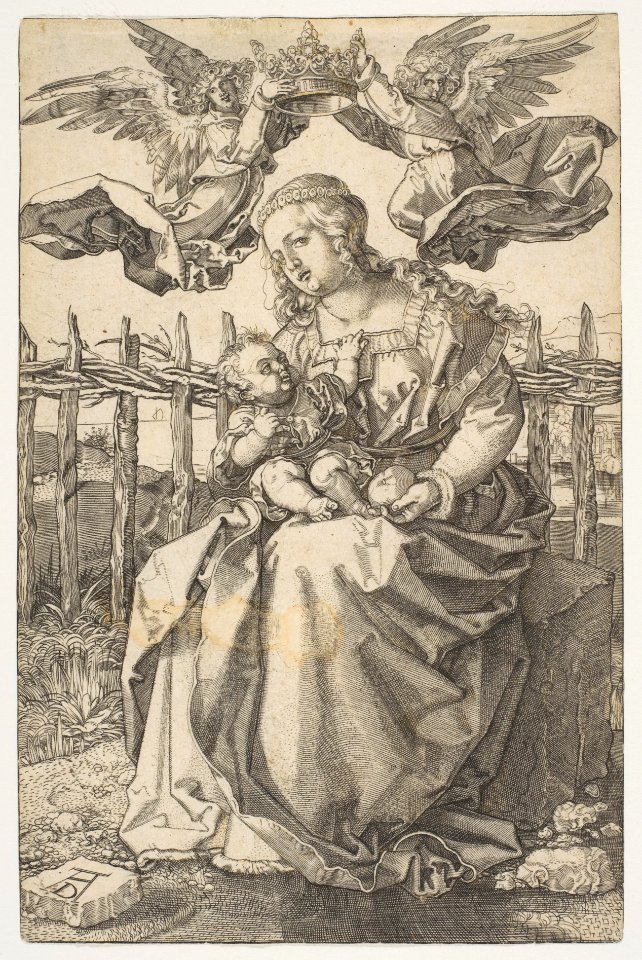The Virgin Crowned by Two Angels MET DP815895