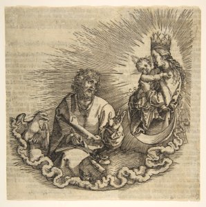 The Virgin Appearing to Saint John, Frontispiece to the Apocalyppse MET DP816064