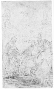 The Virgin Immaculate and Four Male Saints (Study for The Dispute over the Immaculate Conception) MET 175884