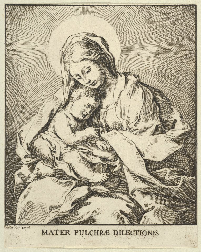 The Virgin holding the infant Christ, after Reni MET DP838590