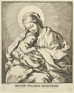 The Virgin holding the infant Christ, after Reni MET DP838590