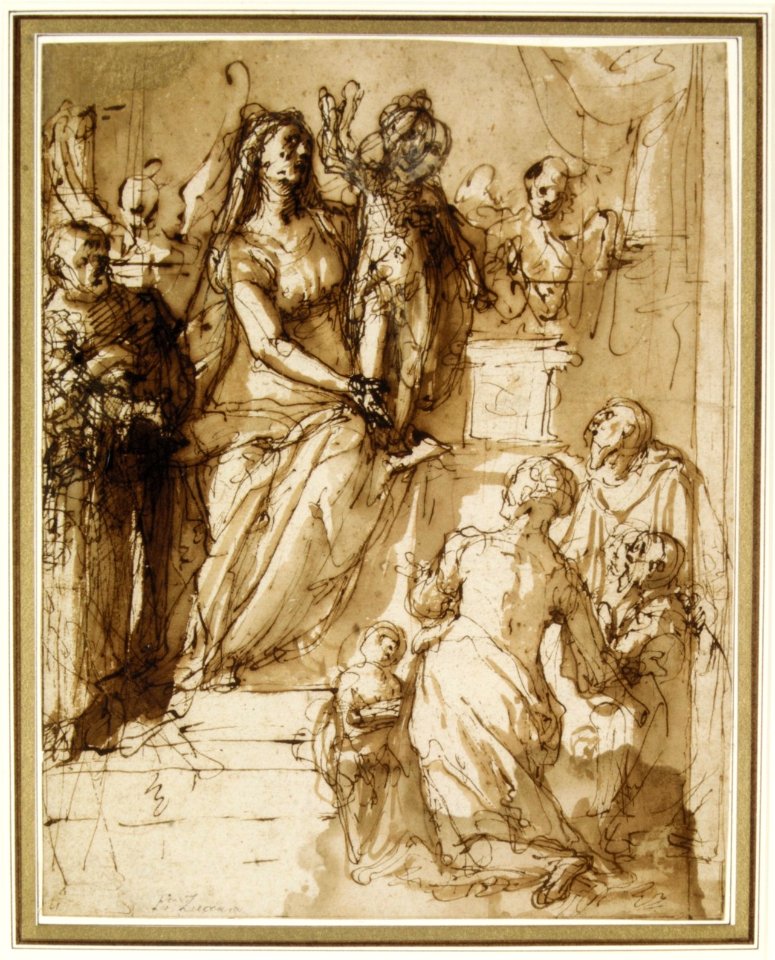 The Virgin and Child with Saint Joseph, Attendant Angels, and a Group of Supplicants MET DR486