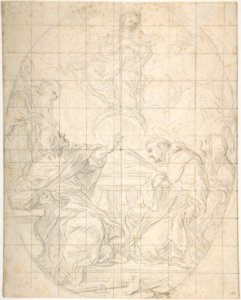 The Virgin Immaculate Appearing to Four Saints MET DP809486