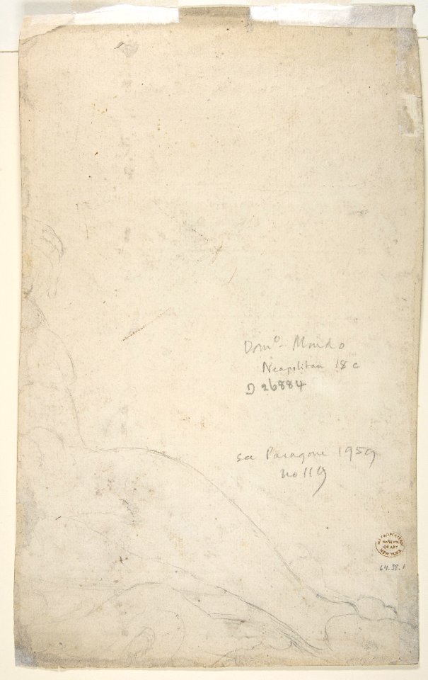 The Virgin Immaculate in Glory (recto); Sketch of a Part of a Leg and a Hand (verso) MET DP810688
