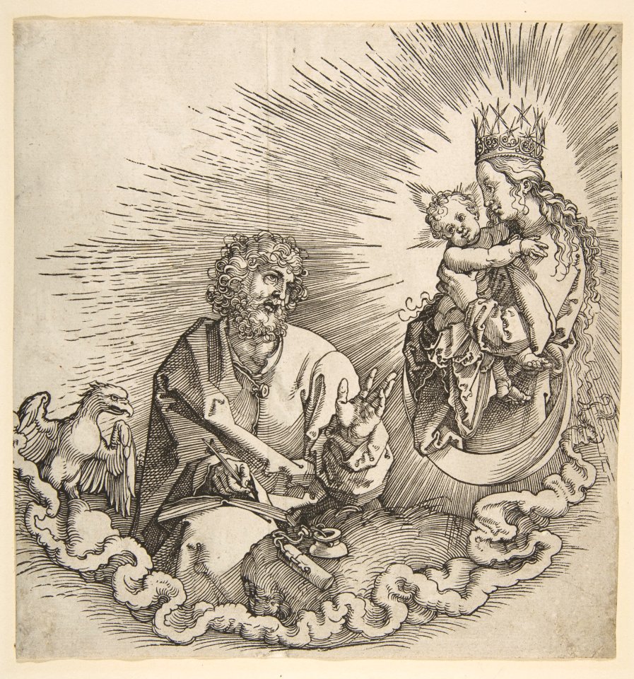 The Virgin Appearing to Saint John, Frontispiece to the Apocalypse MET DP816066