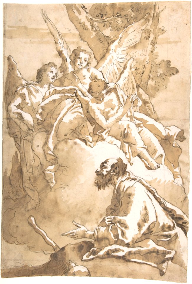 The Three Angels Appearing to Abraham by the Oaks of Mamre MET DP801593
