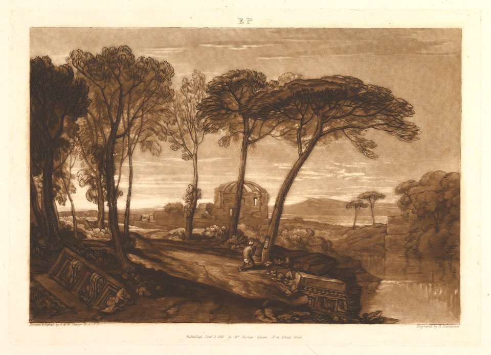 The Temple of Minerva Medica (Liber Studiorum, part V, plate 23) MET DP821389
