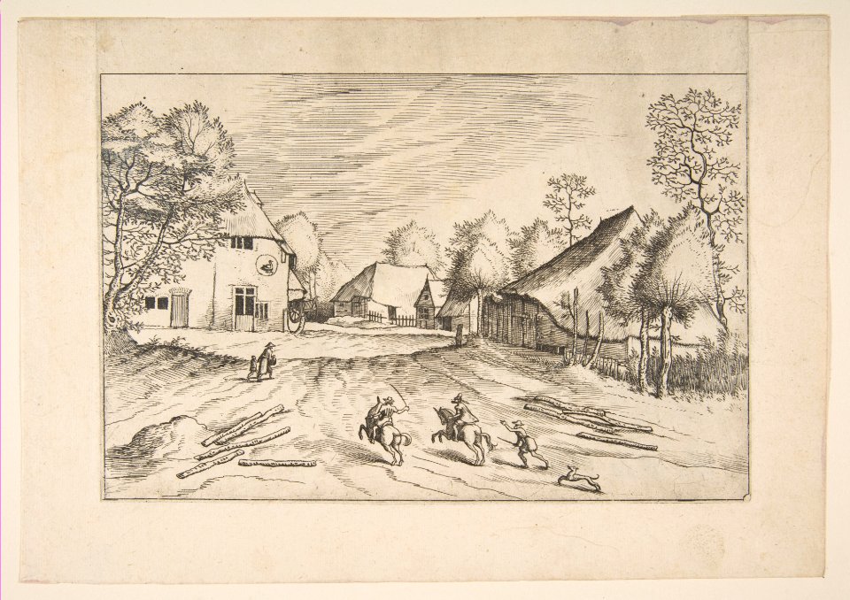 The Swan's Inn with Farms from the series The Small Landscapes MET DP818233