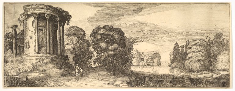The Temple of the Sibyl at Tivoli (from Landscapes and Ruins) MET DP828127