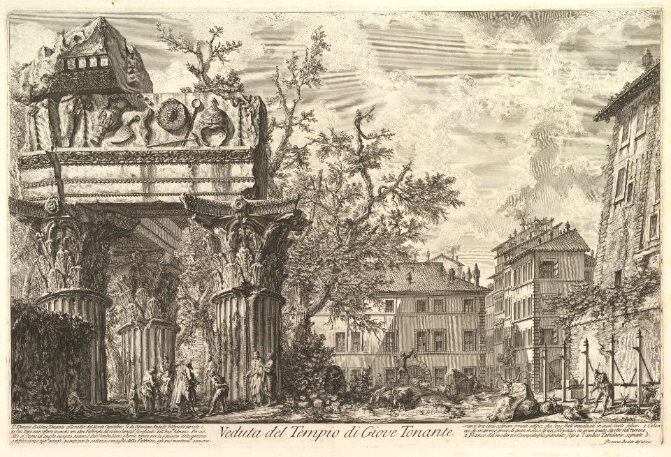 The Temple of Vespasian and Titus (Veduta del Tempio di Giove Tonante) MET DP828291