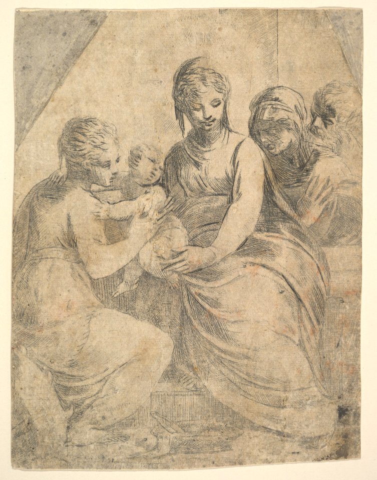 The Virgin and Child accompanied by saints MET DP825243