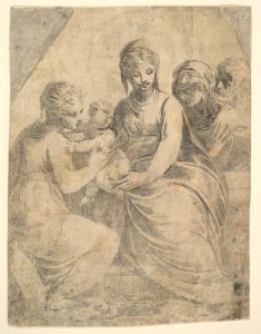 The Virgin and Child accompanied by saints MET DP825243