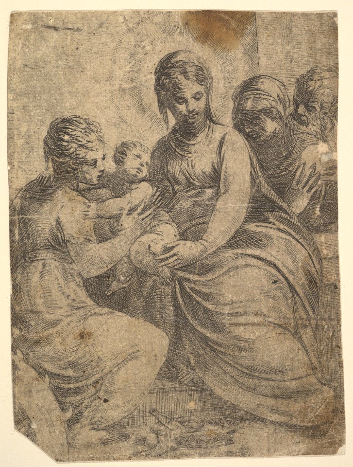 The Virgin and Child accompanied by saints MET DP825241
