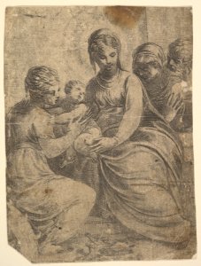 The Virgin and Child accompanied by saints MET DP825241