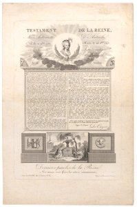 The testament and last words of Marie Antoinette Met DP886279