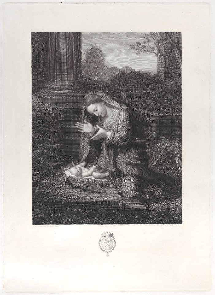 The Virgin adoring the Christ child Met DP885719