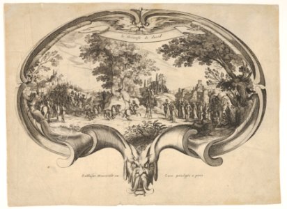 The Triumph of David, from a fan by Jacques Callot MET DP832469