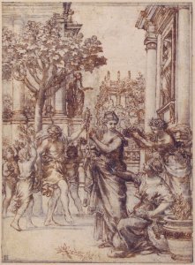 The Triumph of Nature Over Art (design for an engraving of 'De Florum Cultura') MET 61.2.1