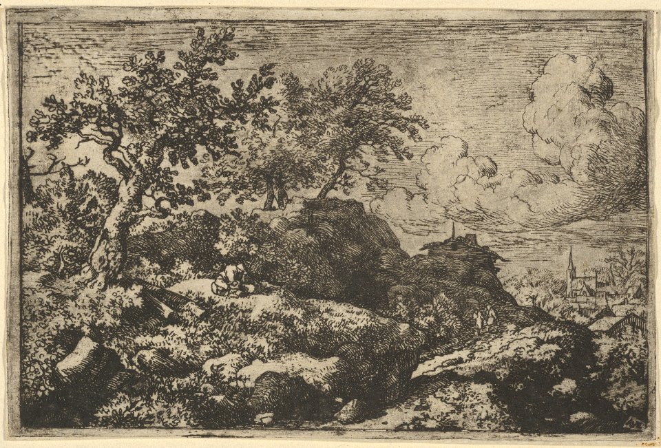 The Two Peasants Seated on the Hill MET DP837640