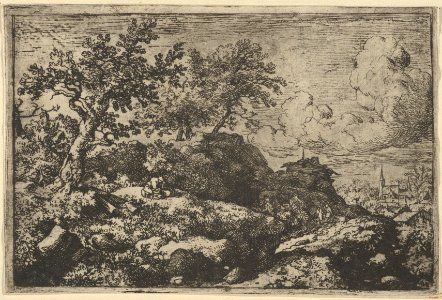 The Two Peasants Seated on the Hill MET DP837640