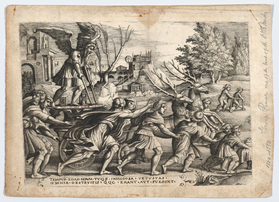 The Triumph of Time on Fame, from The Triumphs of Petrarch MET DP867549