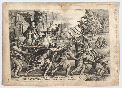 The Triumph of Time on Fame, from The Triumphs of Petrarch MET DP867549