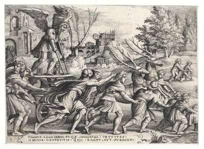 The Triumph of Time on Fame, from The Triumphs of Petrarch MET DP867555