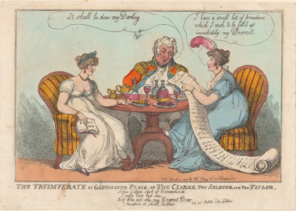 The Triumverate of Gloucester Place, or The Clarke, The Soldier, and The Taylor - MET DP880616