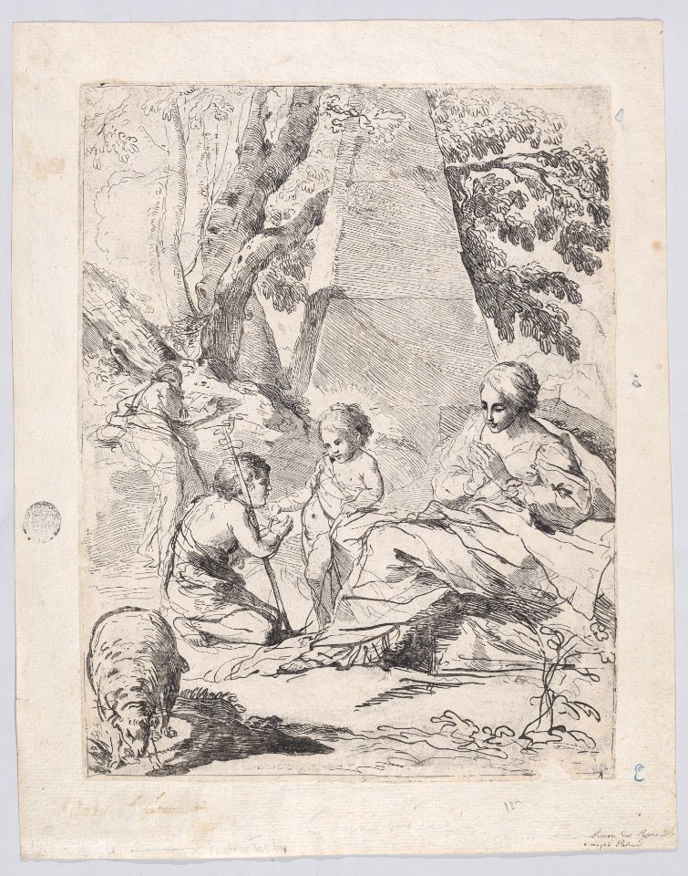 The Virgin at the right with the Christ Child and St John the Baptist Met DP888732