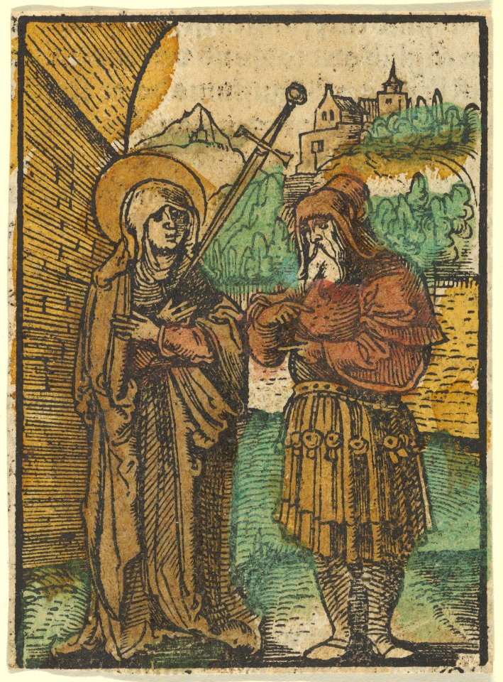 The Virgin as Master Dolorosa and Simeon, from Das Plenarium MET DP849919
