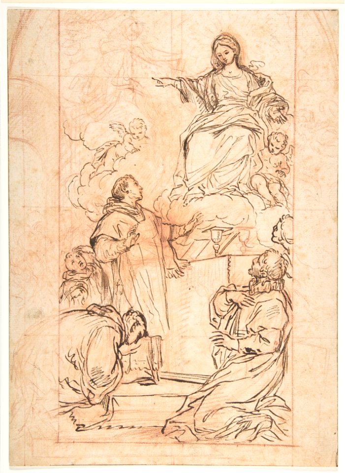 The Virgin Appearing at Mass MET DP810391