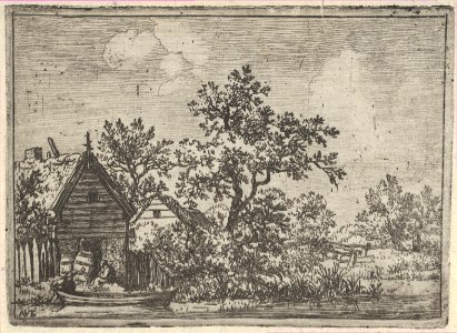 The Two Barrels before a Hut MET DP837582