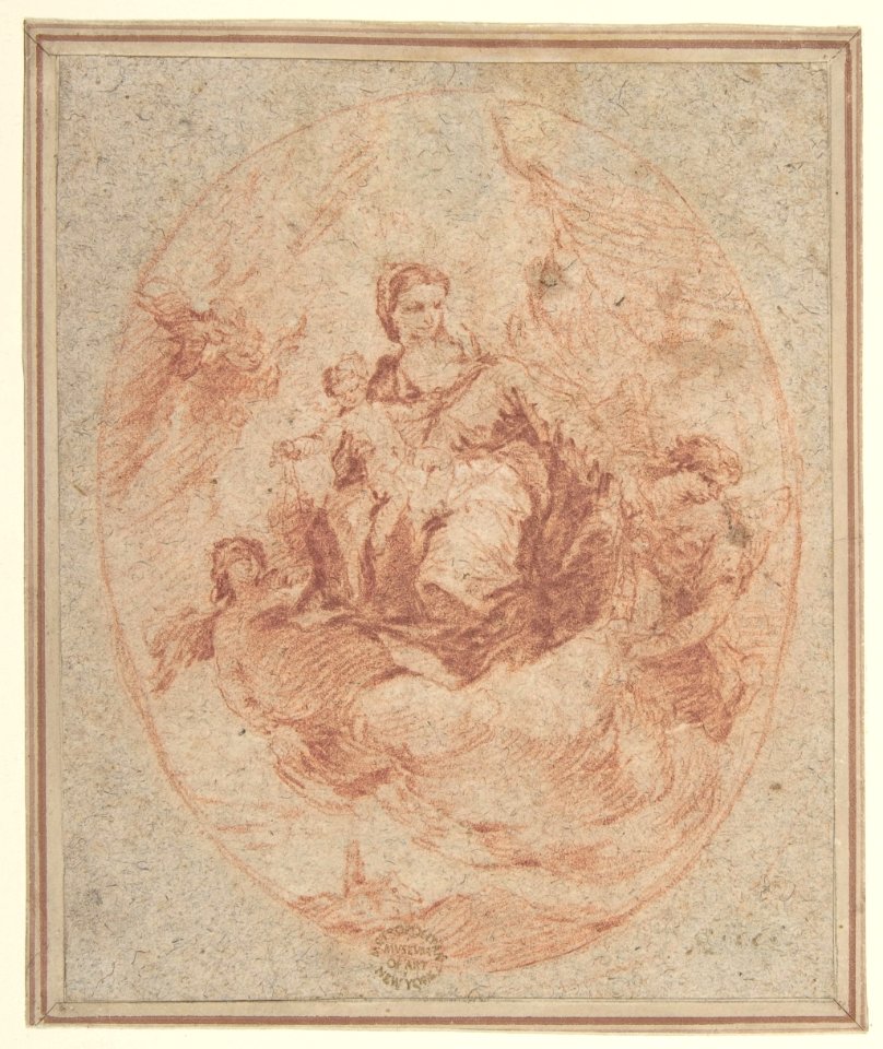 The Virgin and Child Holding Scapulars MET DP810110