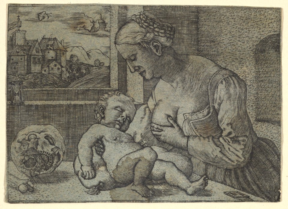 The Virgin and Child with the Skull (copy) MET DP828660