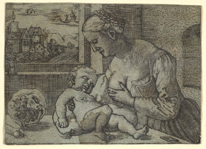 The Virgin and Child with the Skull (copy) MET DP828660