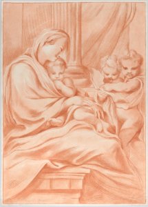 The Virgin and child with two angels Met DP885701
