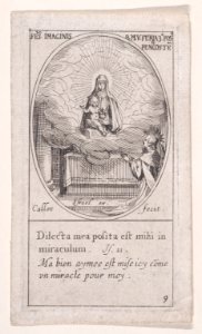 The Virgin and Christ Child Seated Amidst Clouds on an Altar Met DP891283