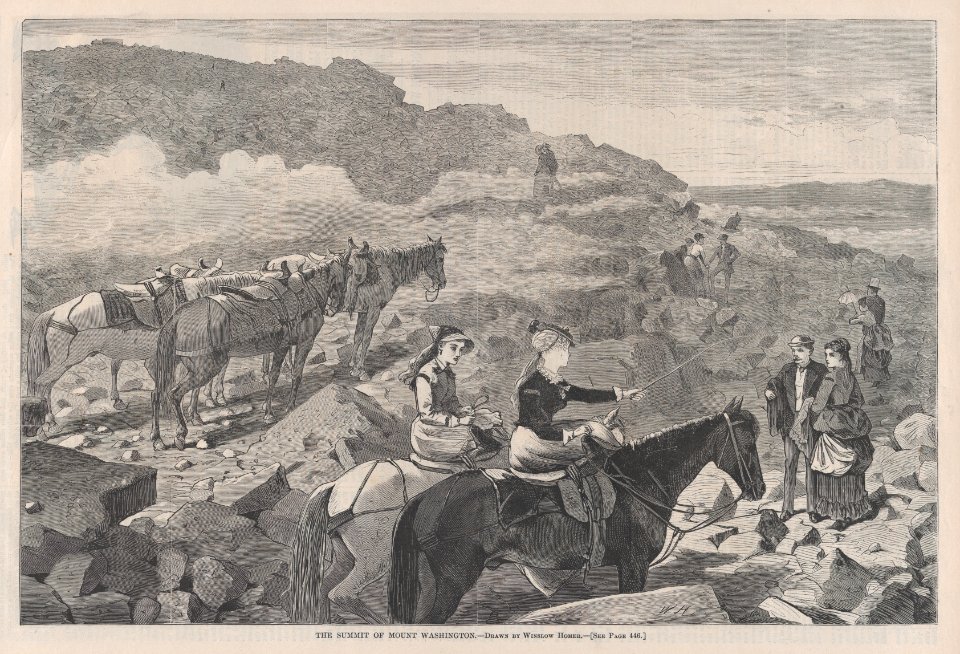 The Summit of Mount Washington – Drawn by Winslow Homer (Harper's Weekly, Vol. VIII) MET DP875288
