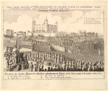 The true maner -manner- of the execution of Thomas Earle of Strafford MET DP823141