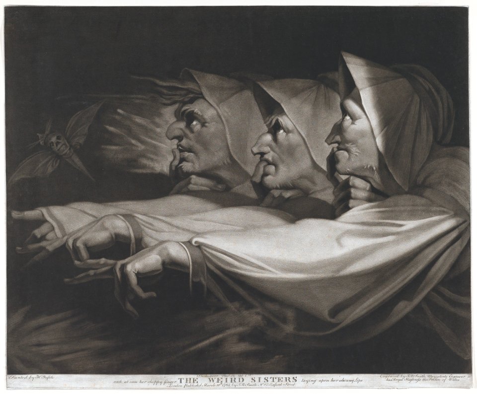The Weird Sisters (Shakespeare, MacBeth, Act 1, Scene 3) MET DP860122