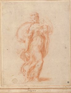 The Virgin Walking to the Right Carrying the Christ Child MET 19.76.4