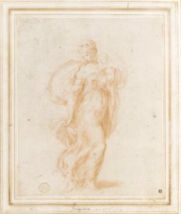 The Virgin Walking to the Right Carrying the Christ Child MET DR261