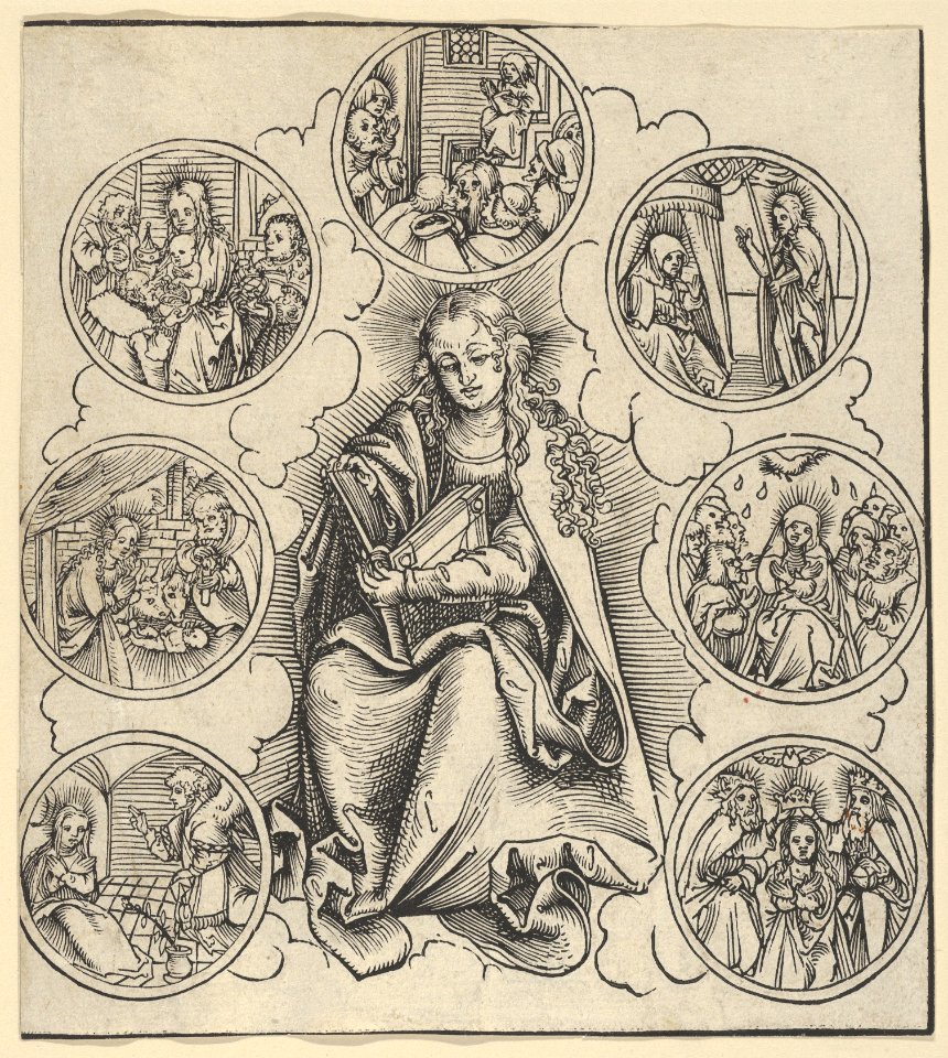 The Virgin Surrounded by Sven Medaillons Representing the Seven Joys of the Virgin MET DP842108