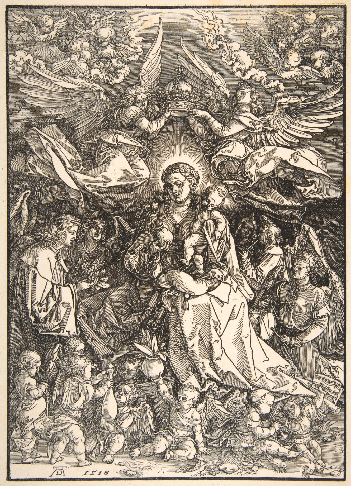 The Virgin Surrounded by Many Angels MET DP816423