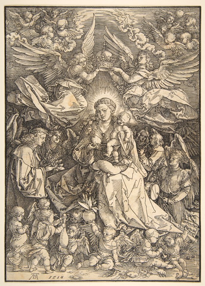 The Virgin Surrounded by Many Angels MET DP816422